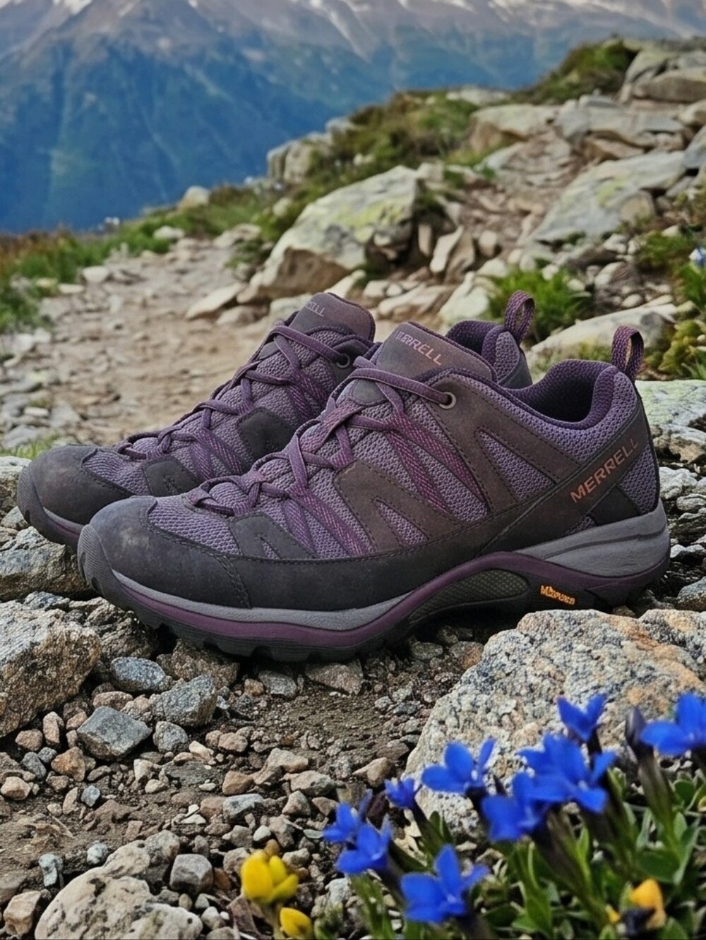 Merrell Womens Siren Sport 3 Hiking Shoes Size 9.5W Black/Blackberry